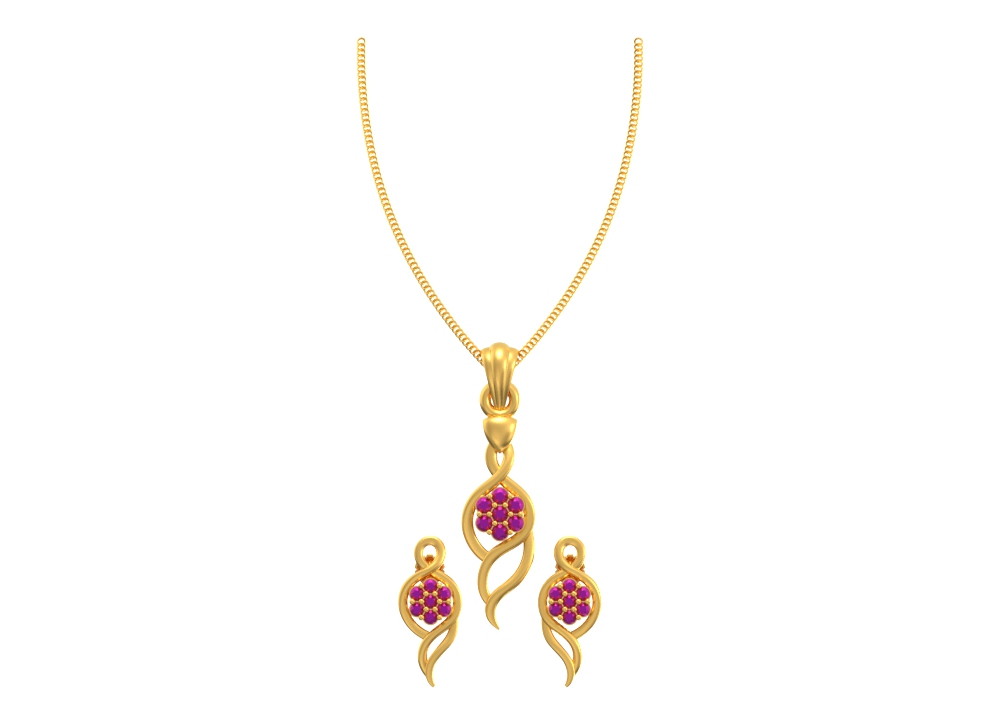 Astounding-Floral-Pendant-Set