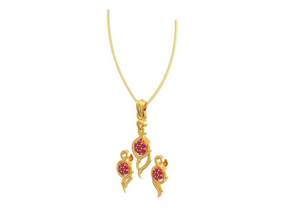 Best-Floral-Pendant-Set