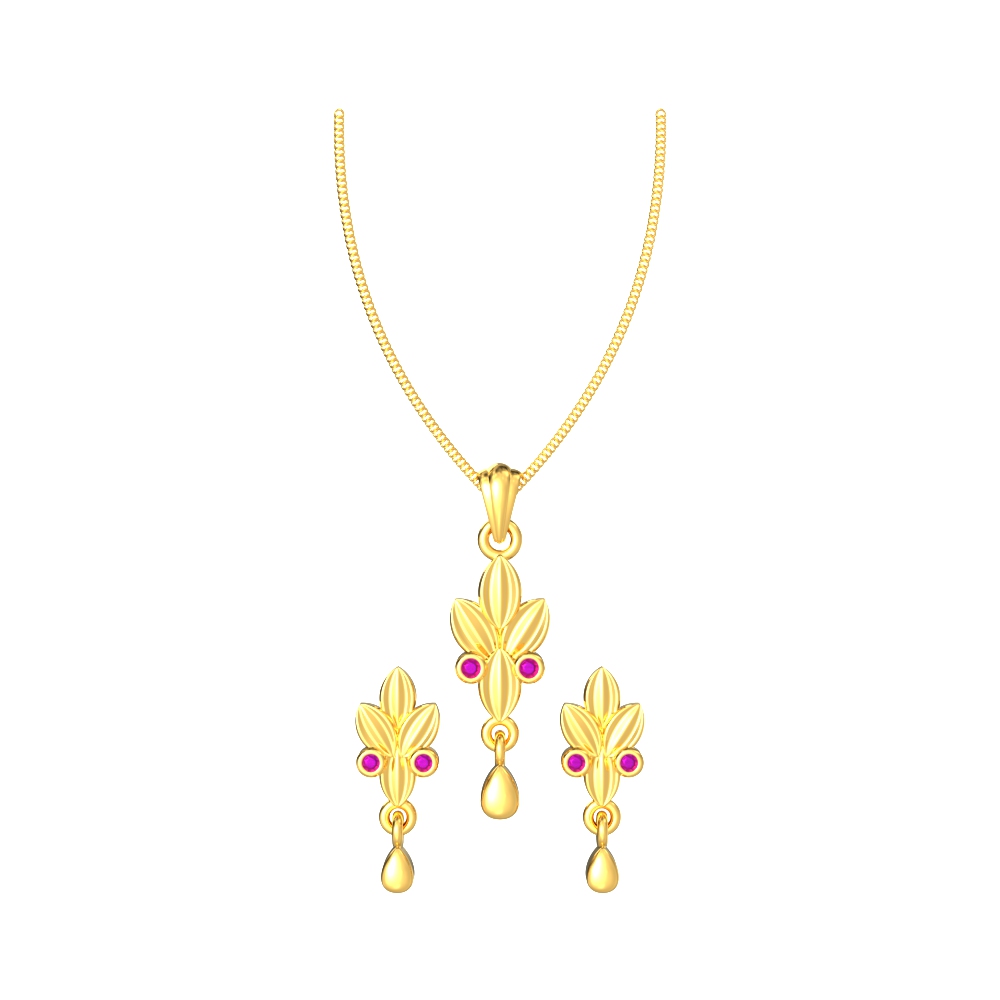 Delight-Floral-Pendant-Set