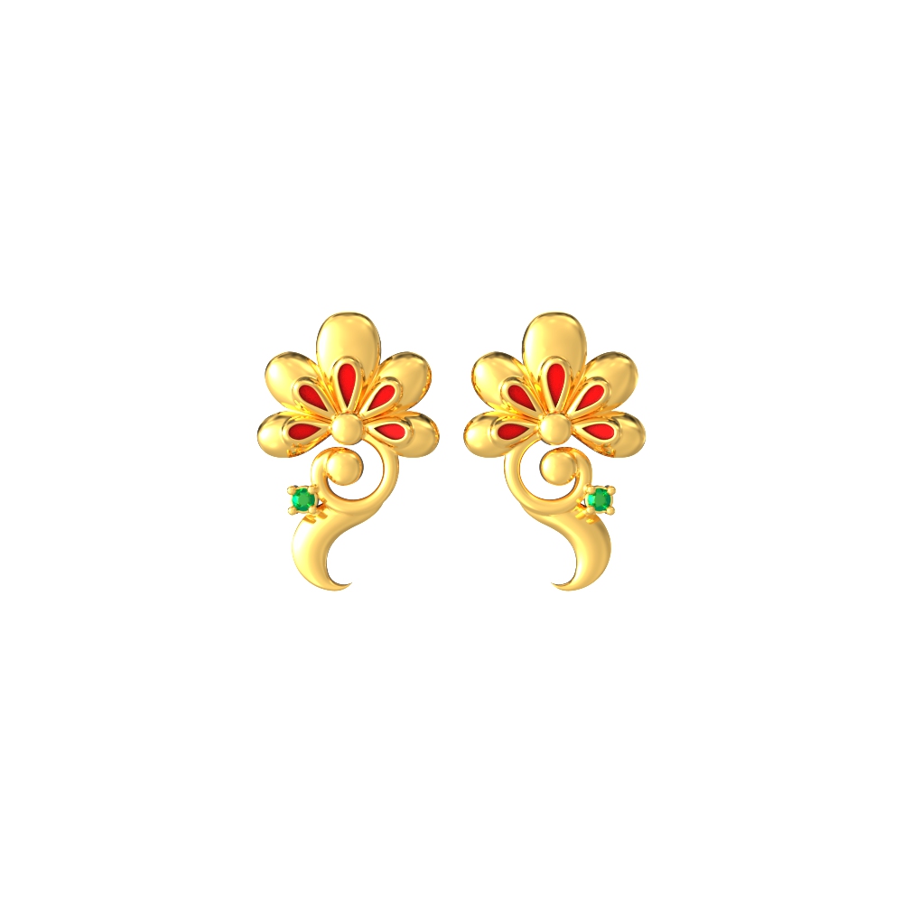Floral Fantasy Drop Earrings