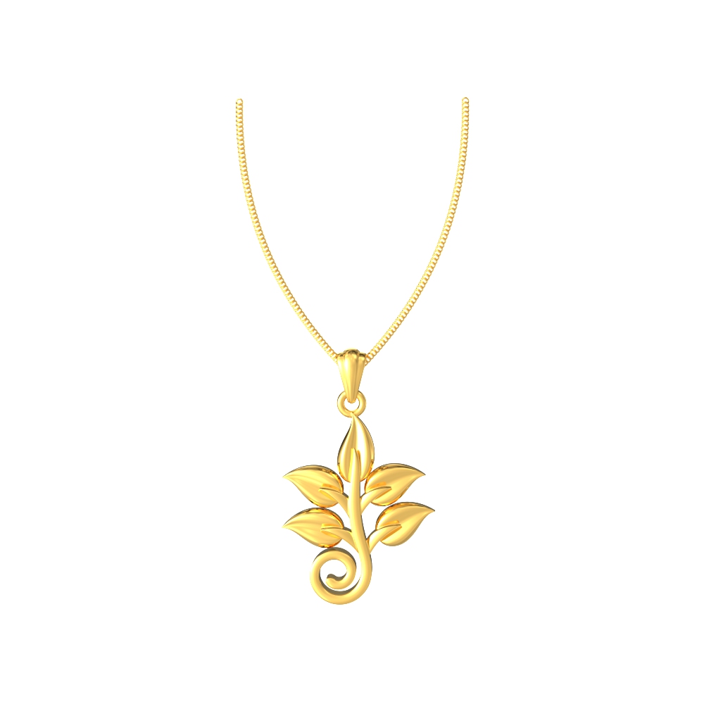 Charming-Leaves-Gold-Pendant