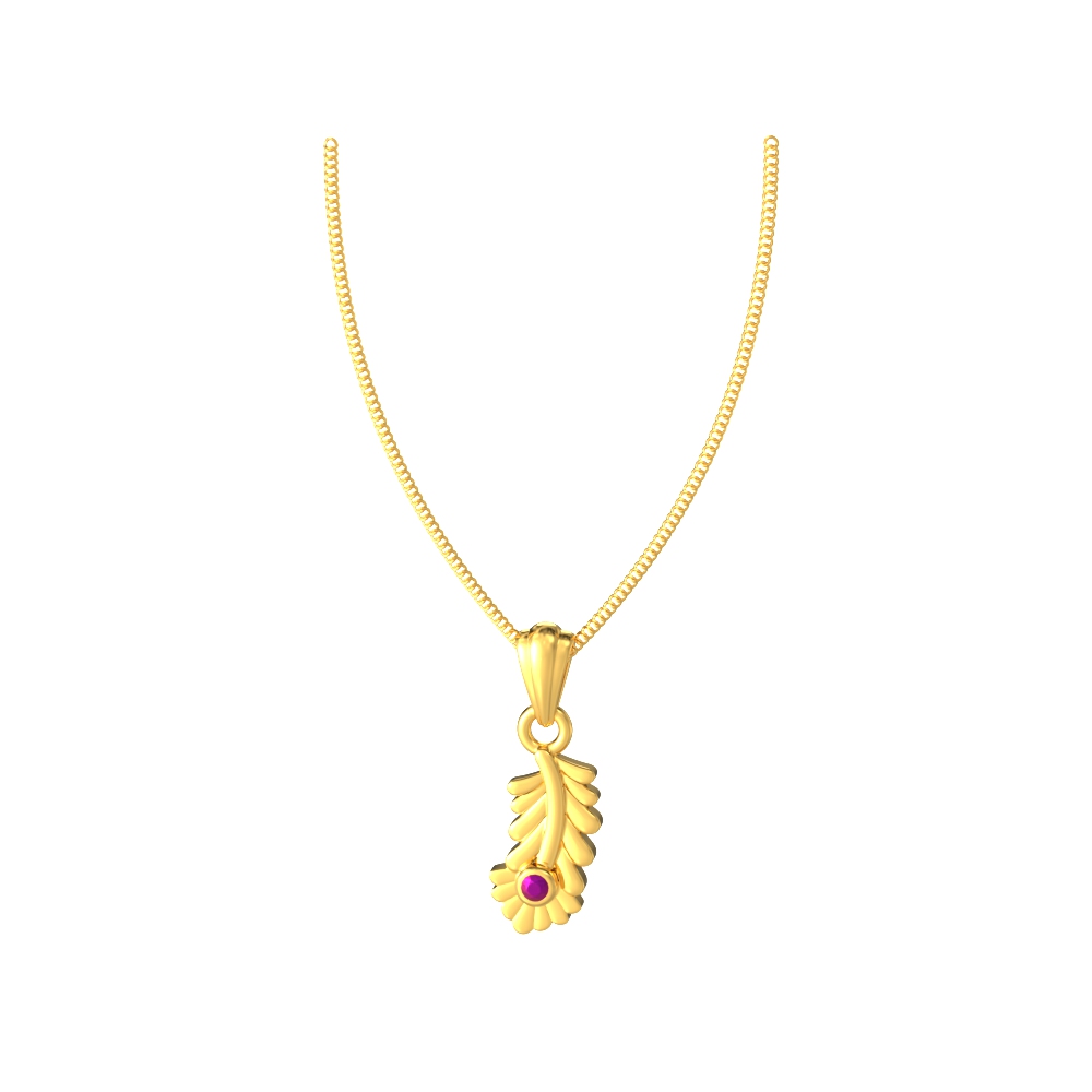 Leaf-Model-Gold-Pendant