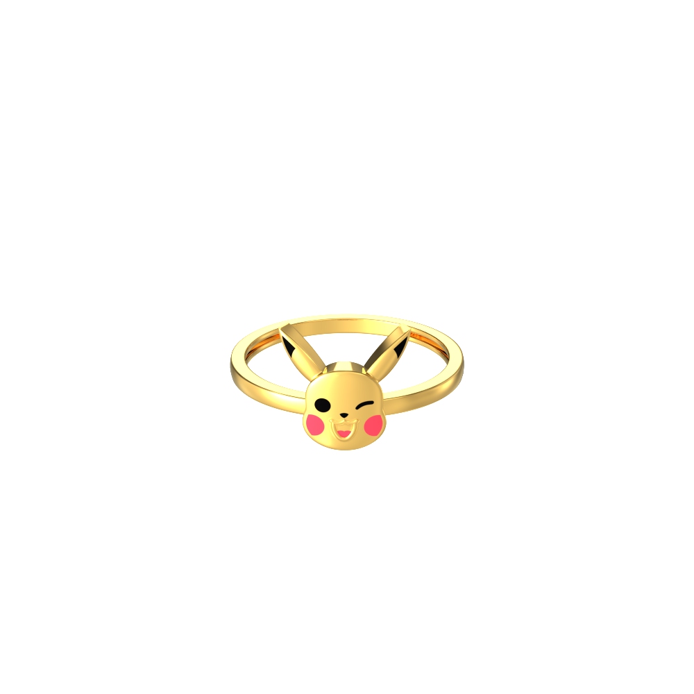 Pikachu-Cartoon-Kids-Gold-Ring