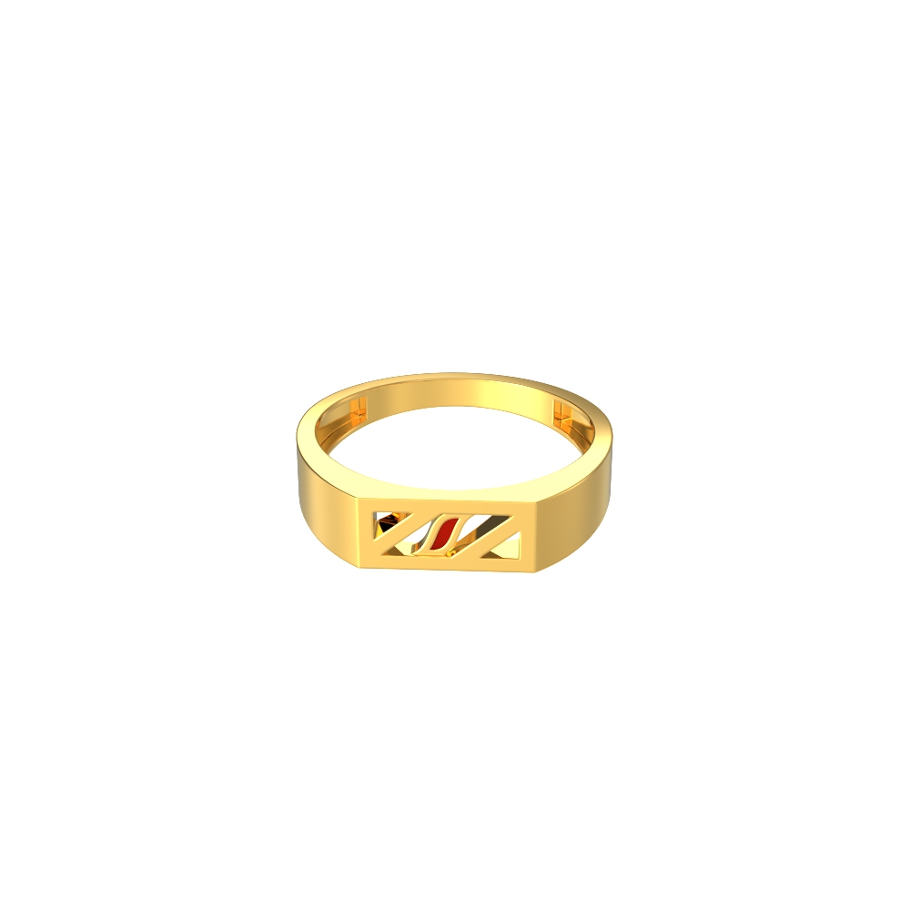 Alluring-Rectangle-Gold-Ring