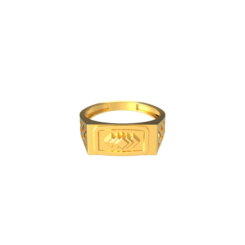 Endearing-Rectangle-Gold-Ring