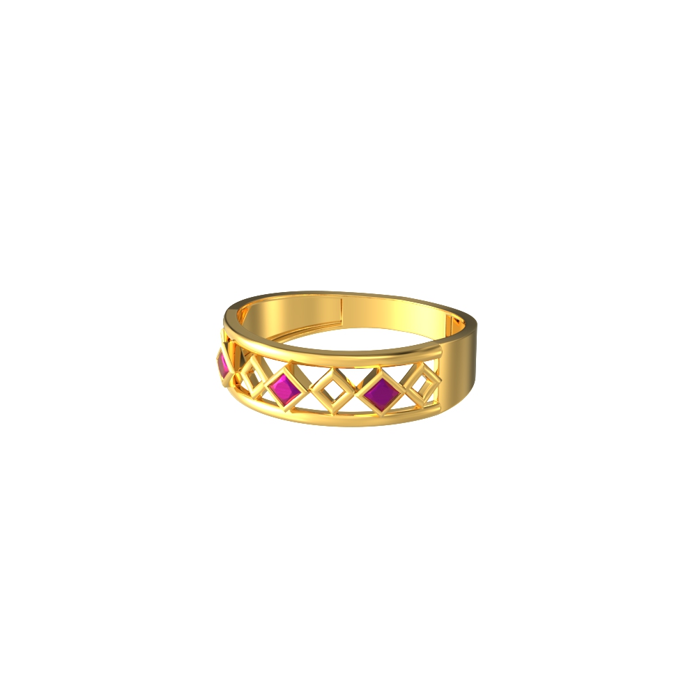 Endearing-Square-Gold-Ring-Collection