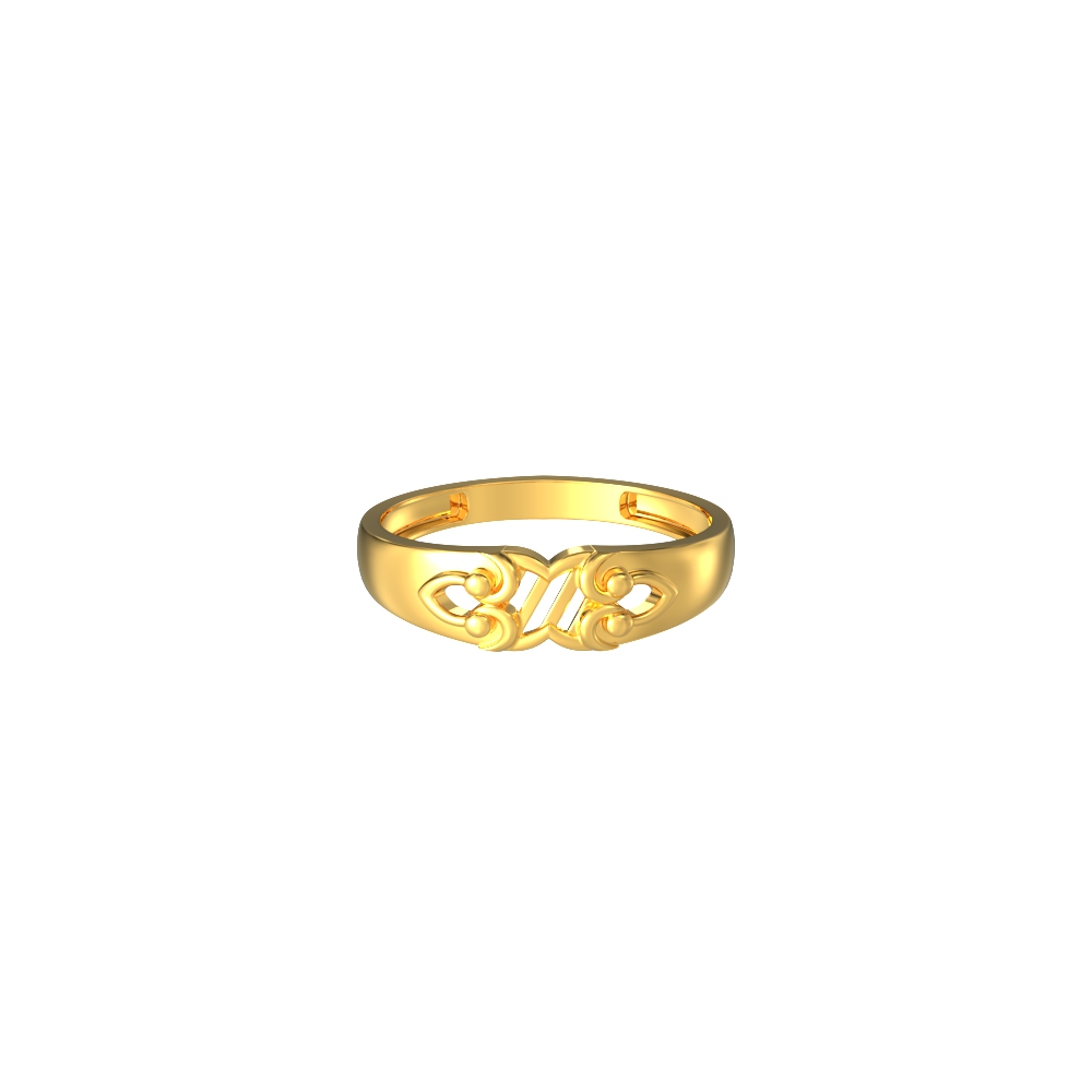 Plain-Curvy-Design-Gold-Ring