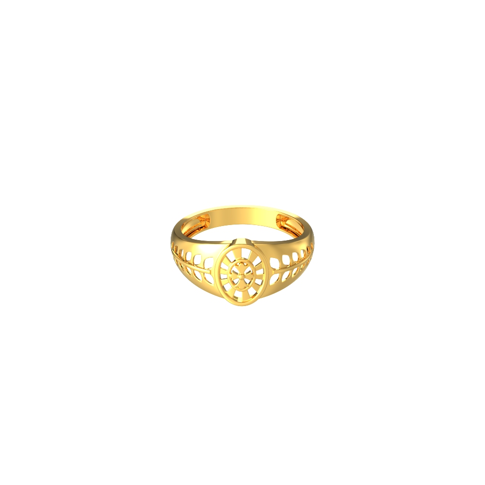 Pleasing-Oval-Gold-Rings
