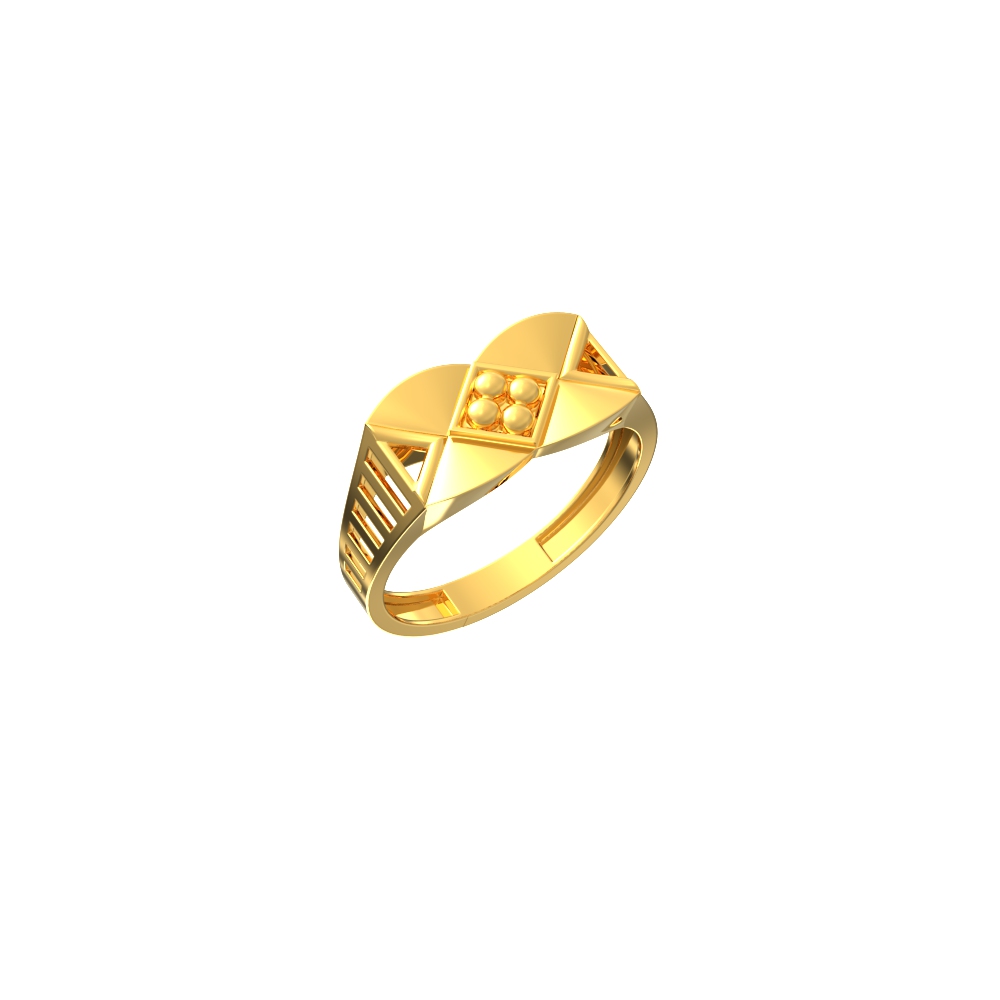 Angular Elegance Men's Ring-Spe