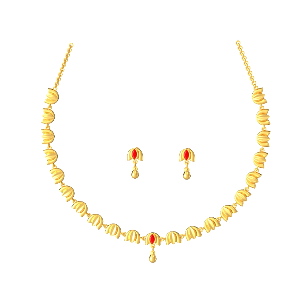 Blossom-Gold-Necklace-Set