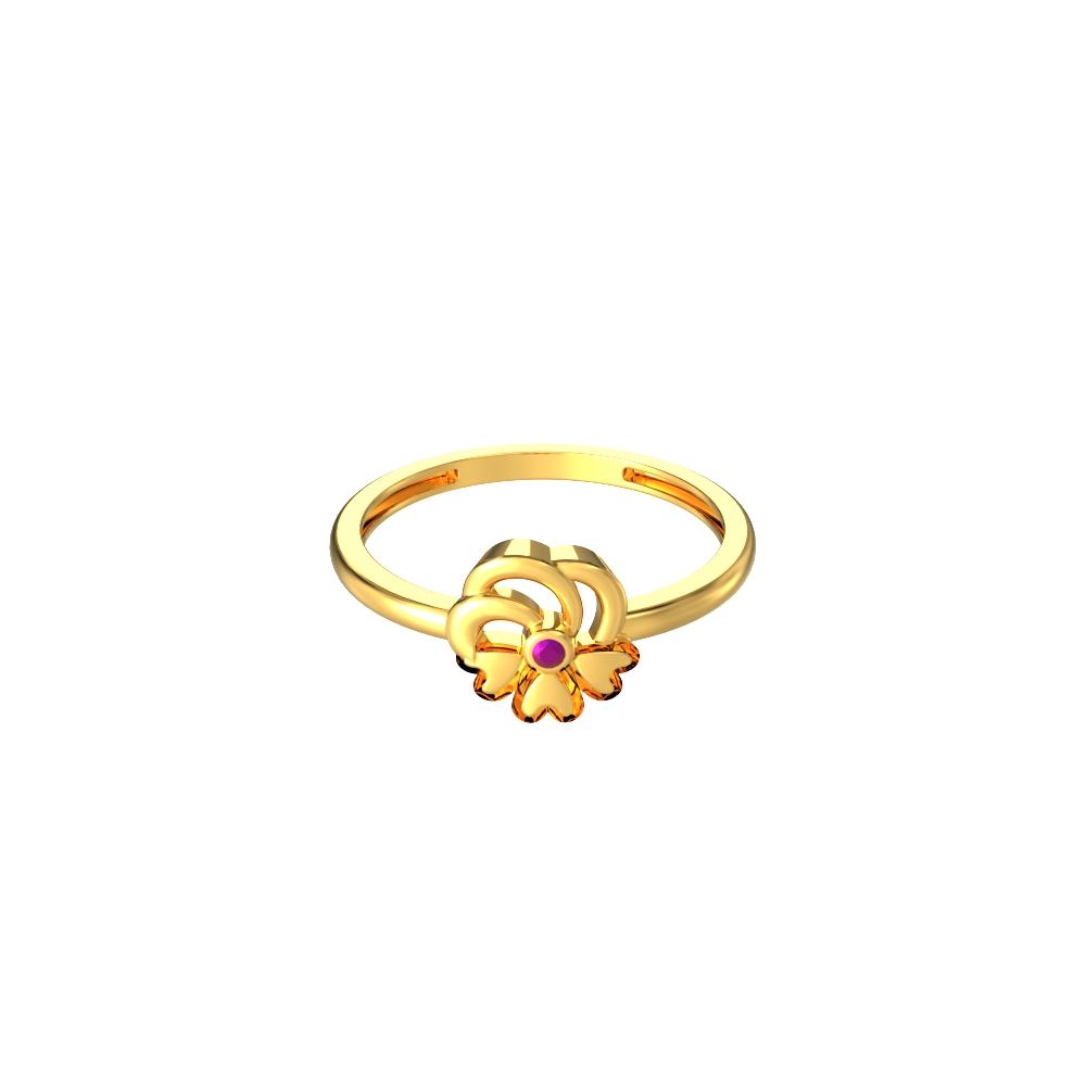 Delicate Flower Pattern Women's Ring