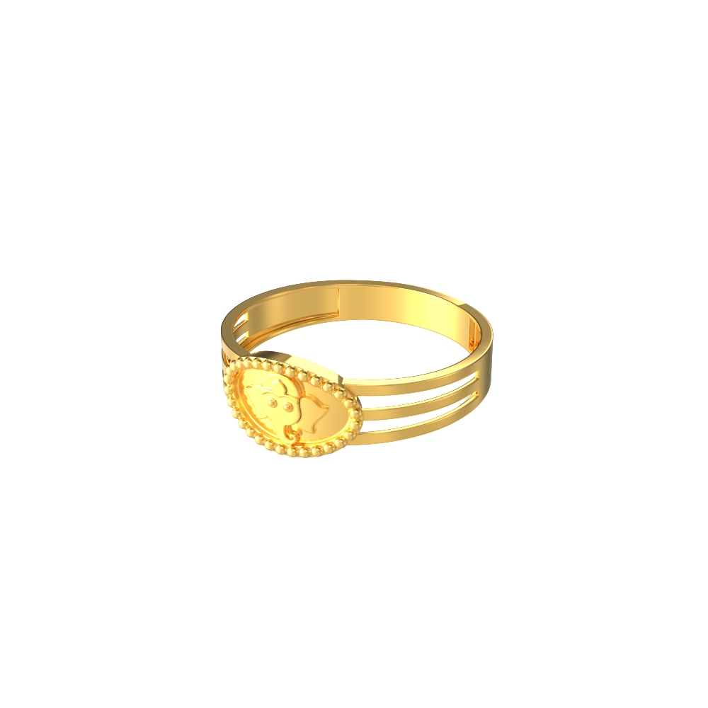 Divine Gold Vinayagar Ring-new