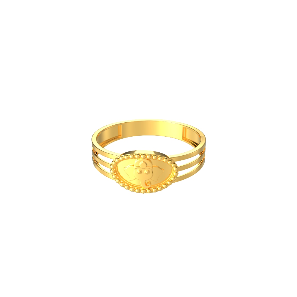 Divine Gold Vinayagar Ring