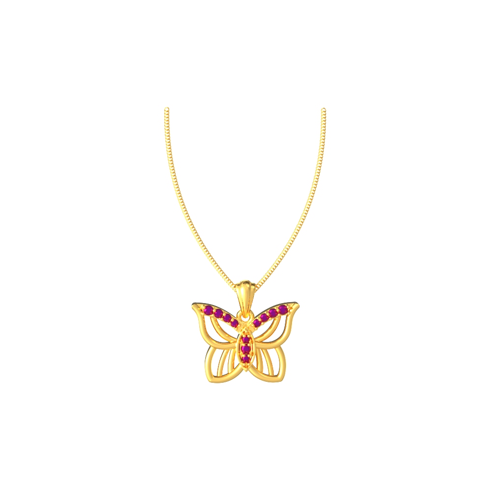 Elegant Butterfly Wing Pendant