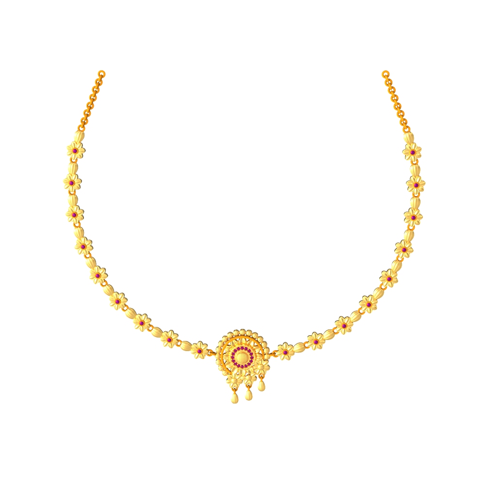 Ethereal-Nature-Gold-Necklace