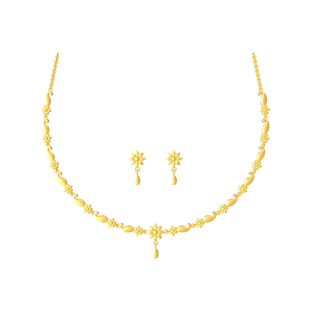 Floral-Bliss-Gold-Necklace-Set