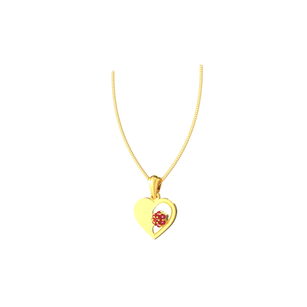 Gemstone Heart Symbol Pendant-new