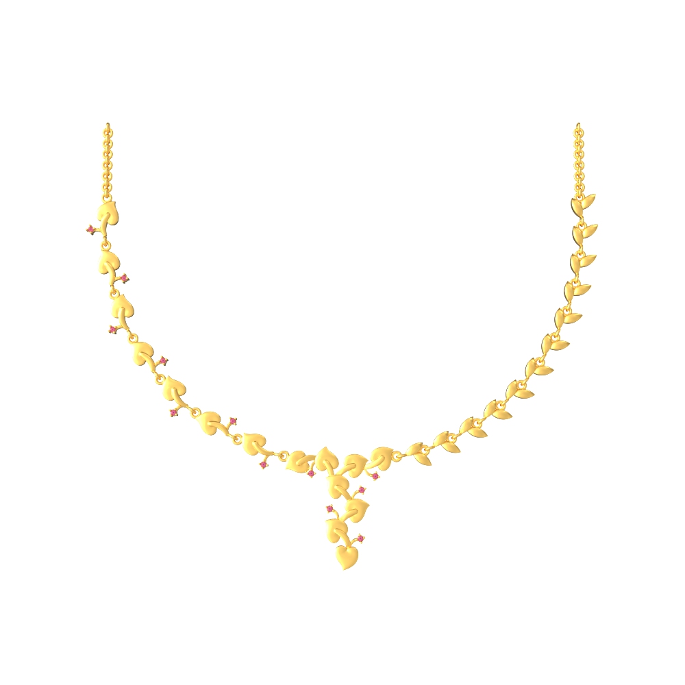 Leafy-Elegance-Gold-Necklace