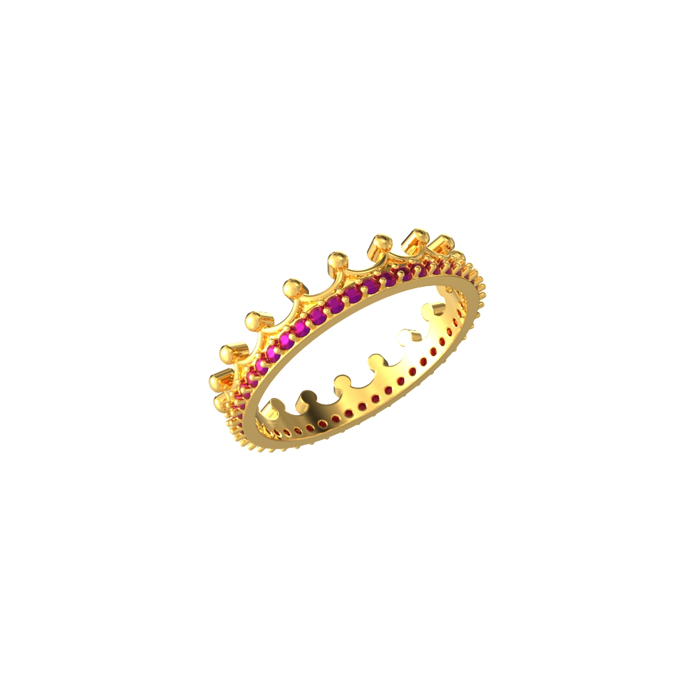 Majestic Women's Gold Crown Ring-spe