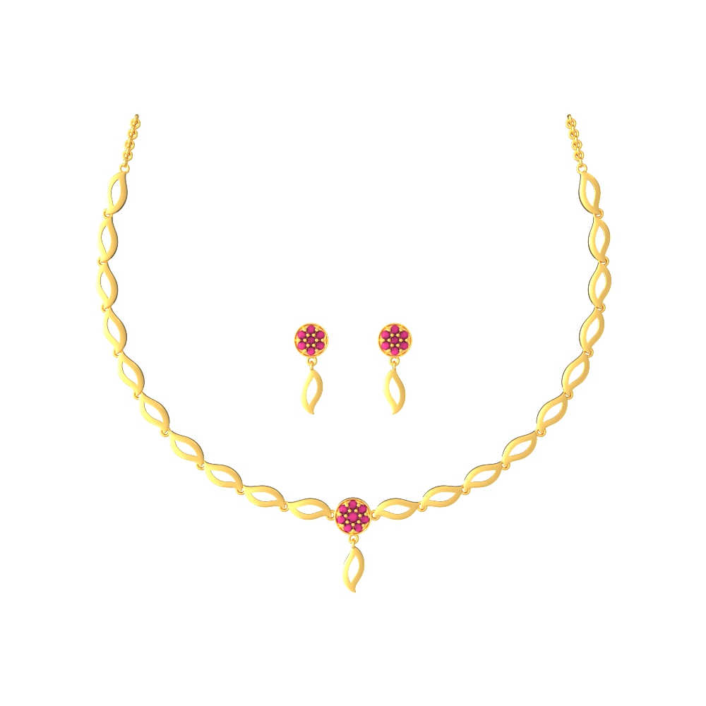 Natures-Bliss-Gold-Necklace-Set