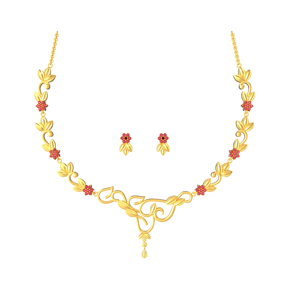 Natures-Delight-Gold-Necklace-Set