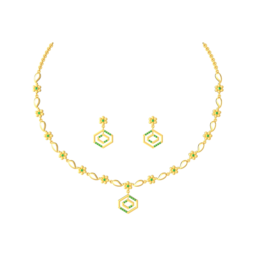 Natures-Treasure-Gold-Necklace-Set