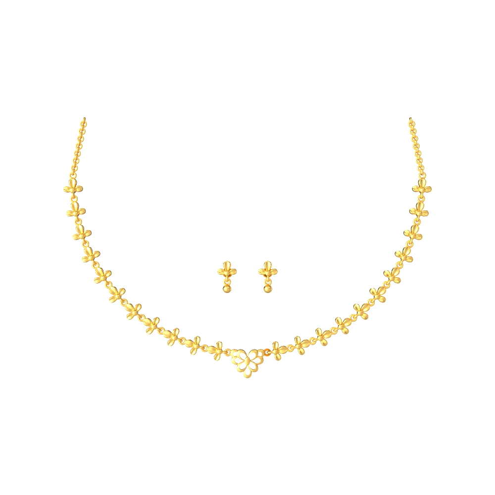 Radiant-Nature-Gold-Necklace-Set