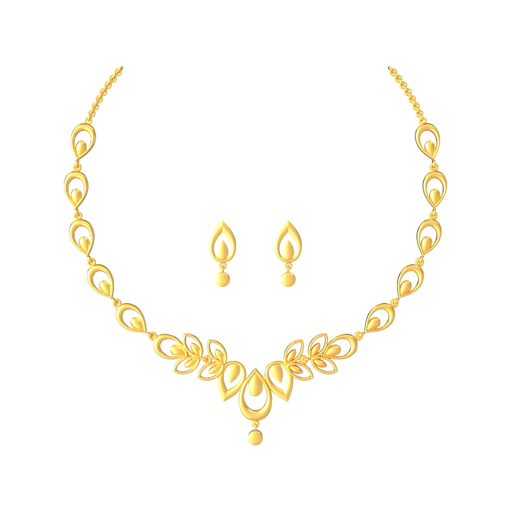 Verdant-Beauty-Gold-Necklace-Set