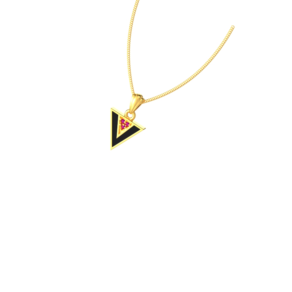 Modern triangle pendant design