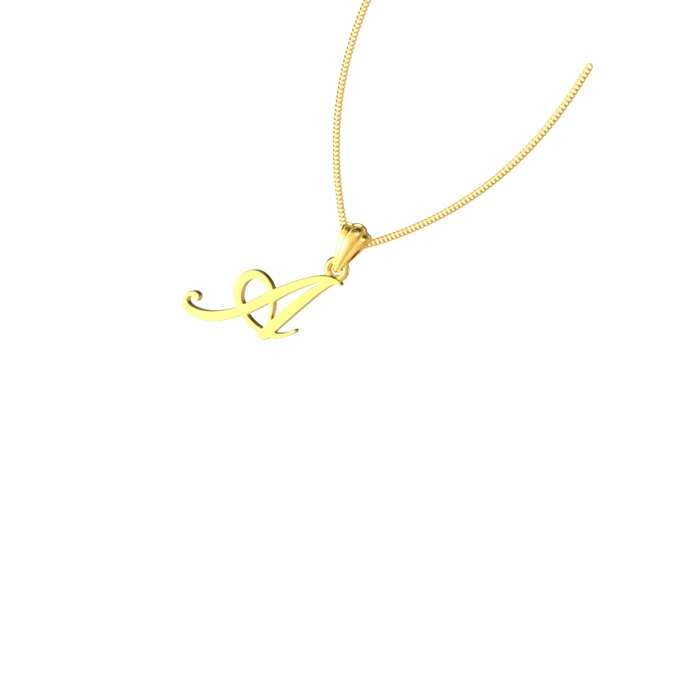 Aesthetic gold A pendant