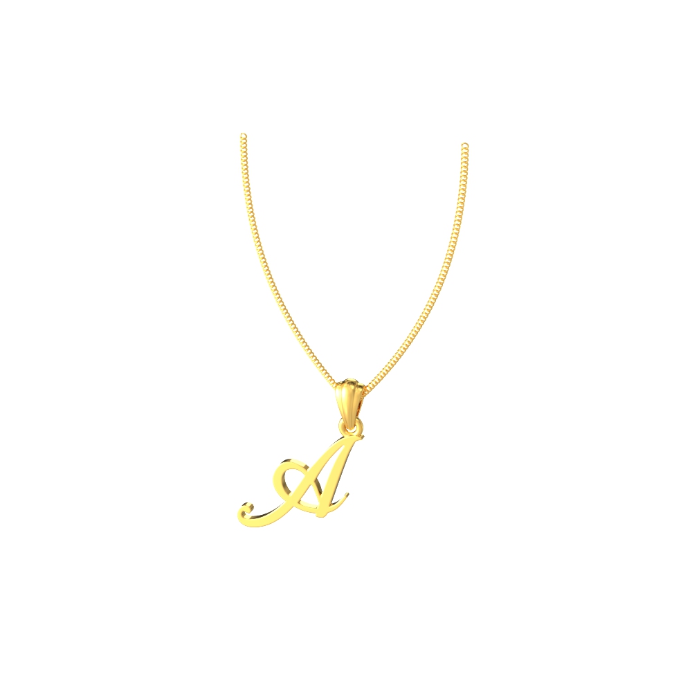 Aesthetic gold A pendant