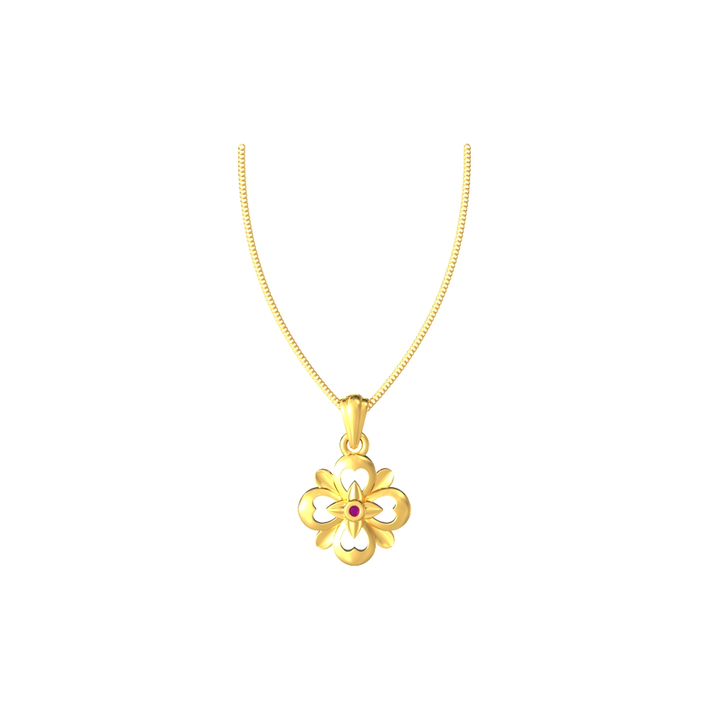 Charming flower blossom pendant