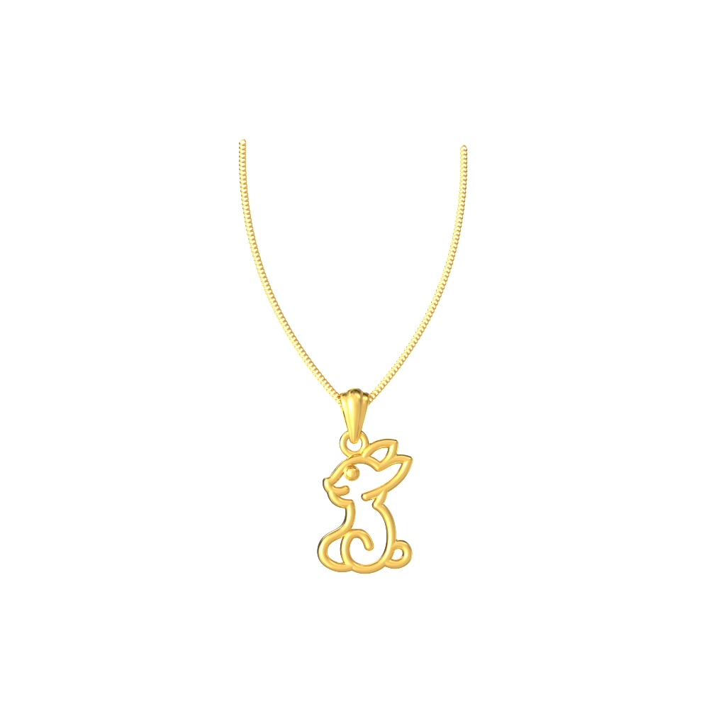 Charming bunny design kids pendant