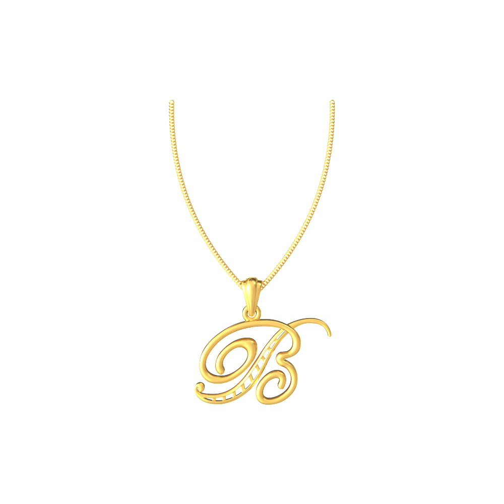 Chic Gold B Pendant