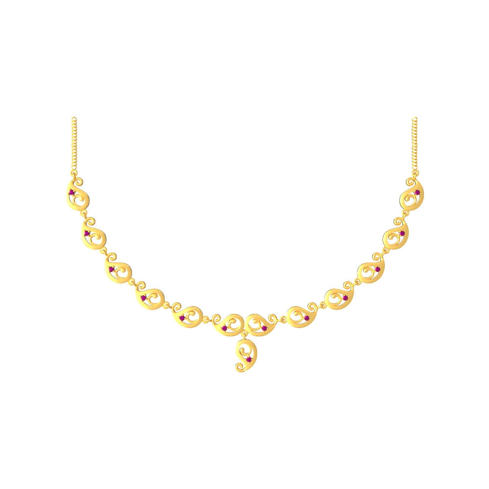 Chic Gold Necklace Set Chennai