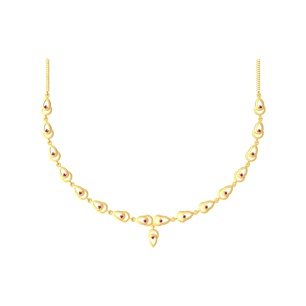 Curvaceous Gold Necklace Set NK