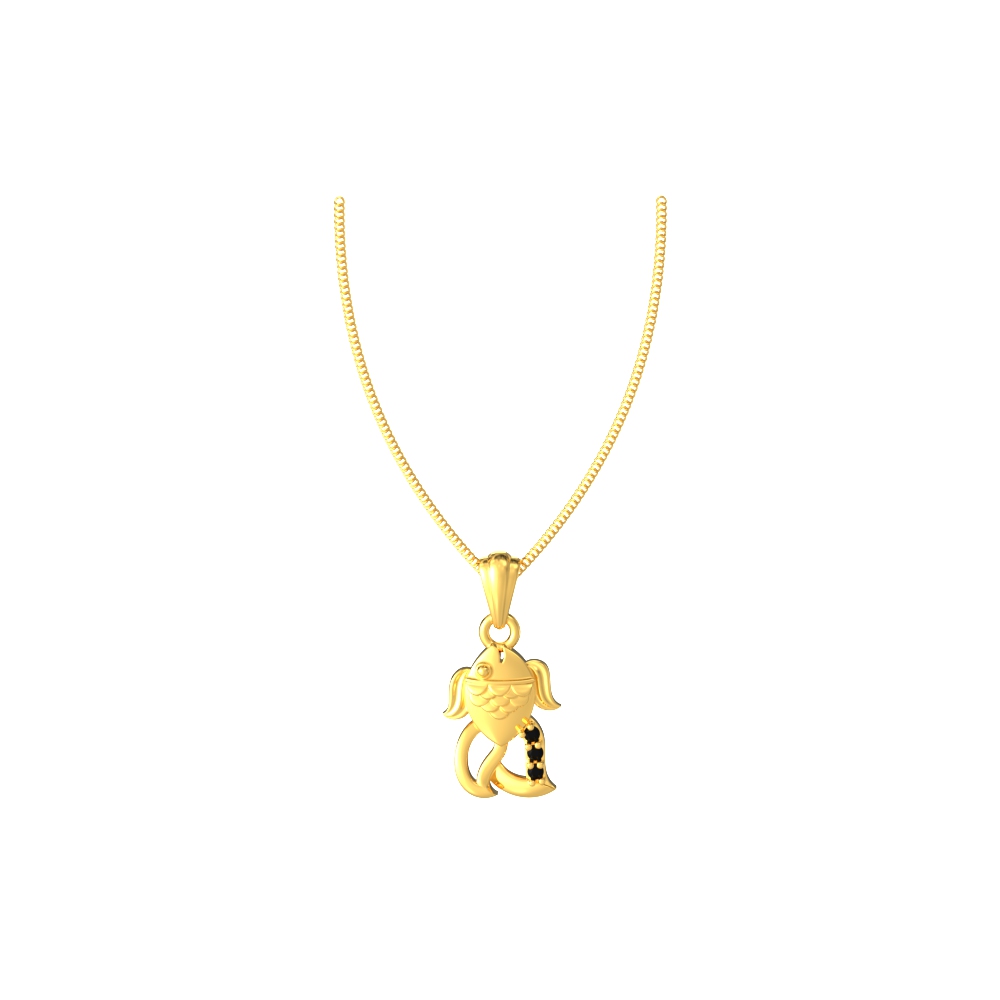 Elegant fish design pendant