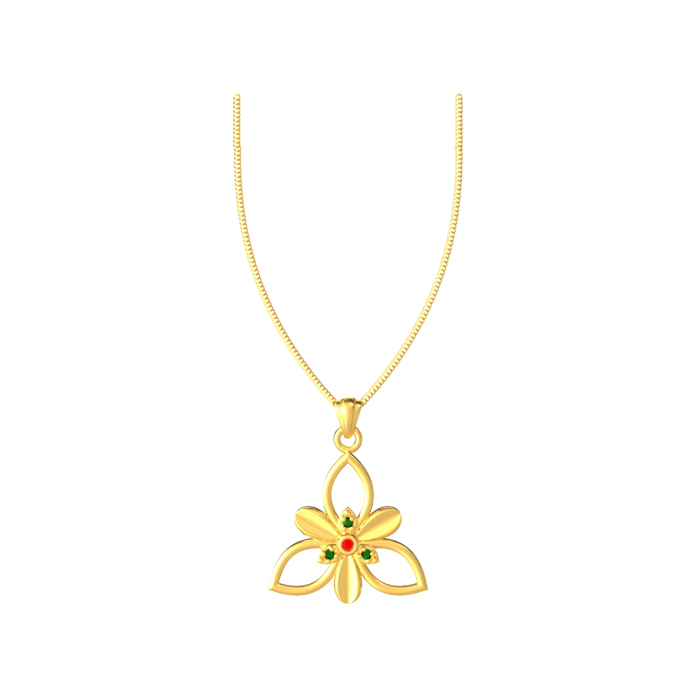 Enchanted flower design pendant