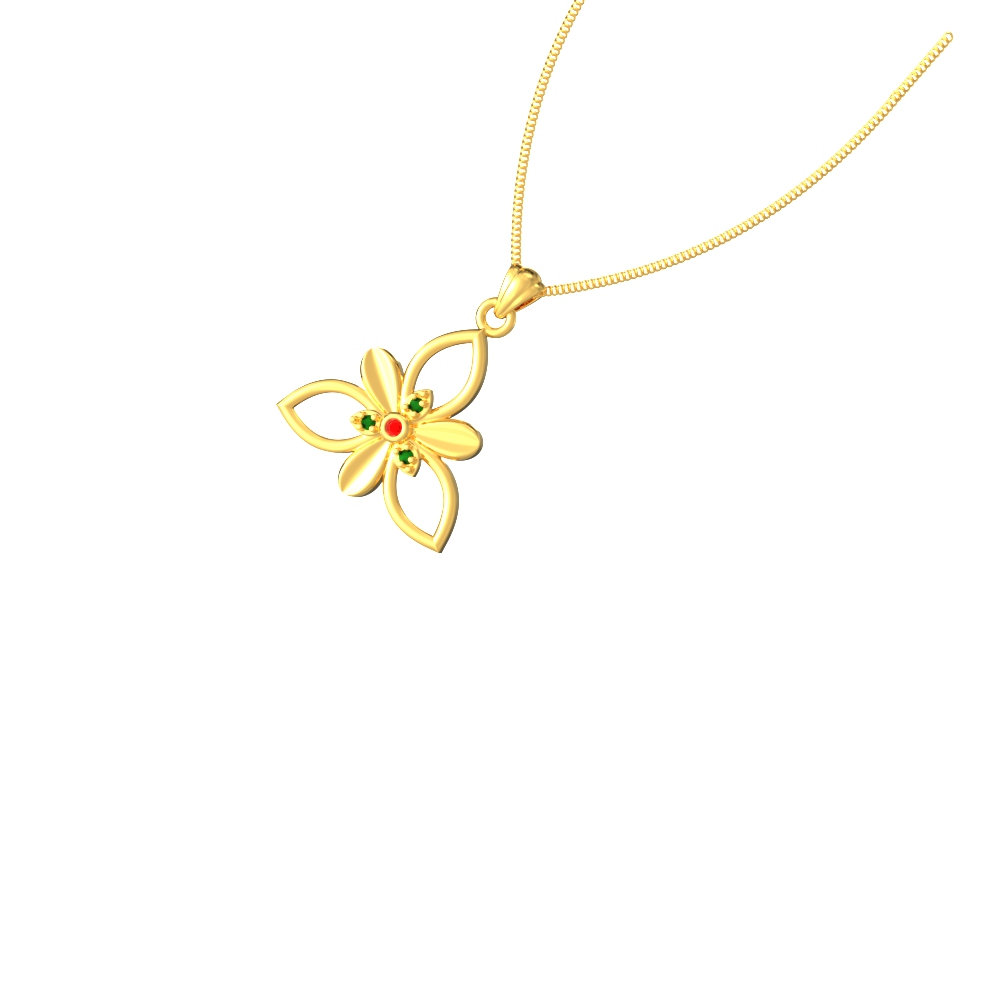 Enchanted flower design pendant