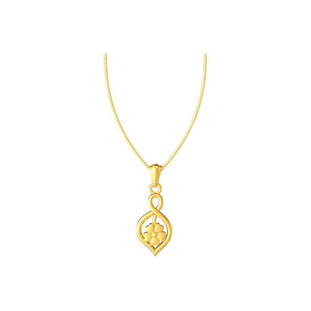 Radiant flower design pendant