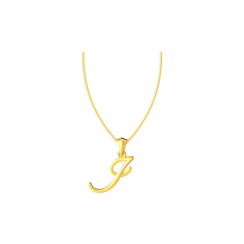 Jewel Gold J Pendant