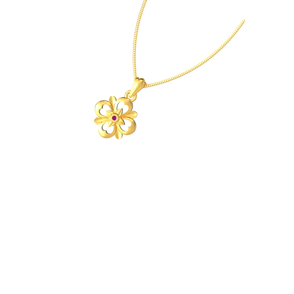 Charming flower blossom pendant