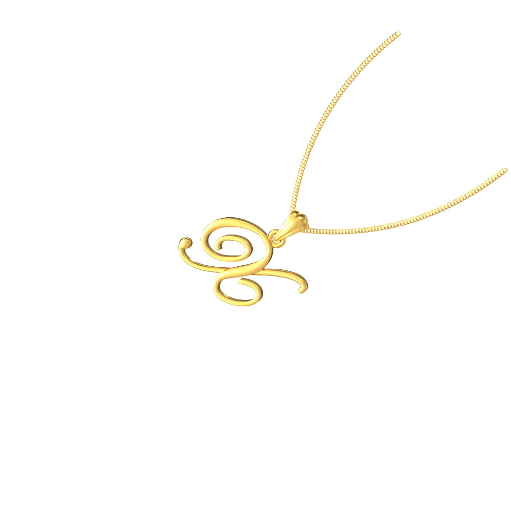 Exquisite Gold X Pendant