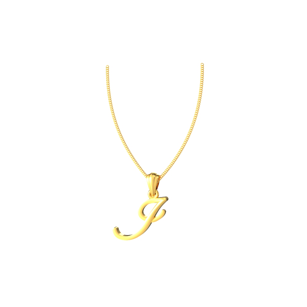 Jewel Gold J Pendant