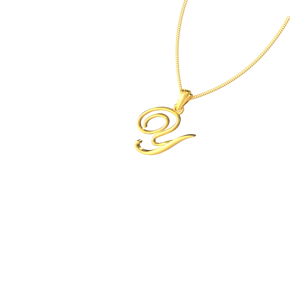 Youthful Gold Y Pendant