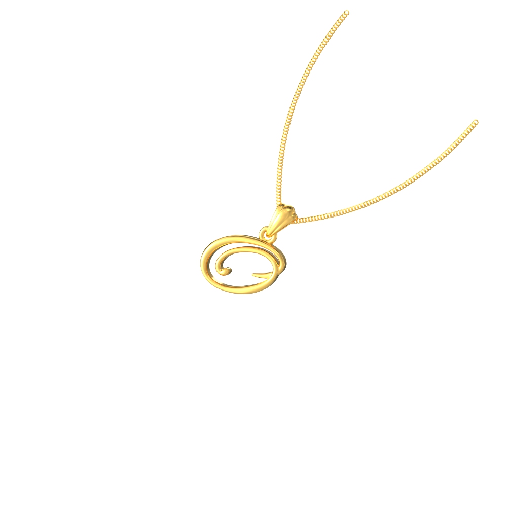 Opulent Gold O Pendant