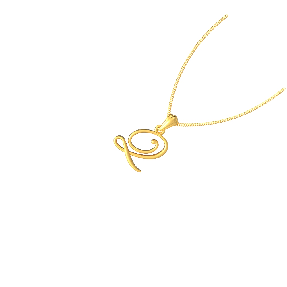 Quintessential Gold Q Pendant