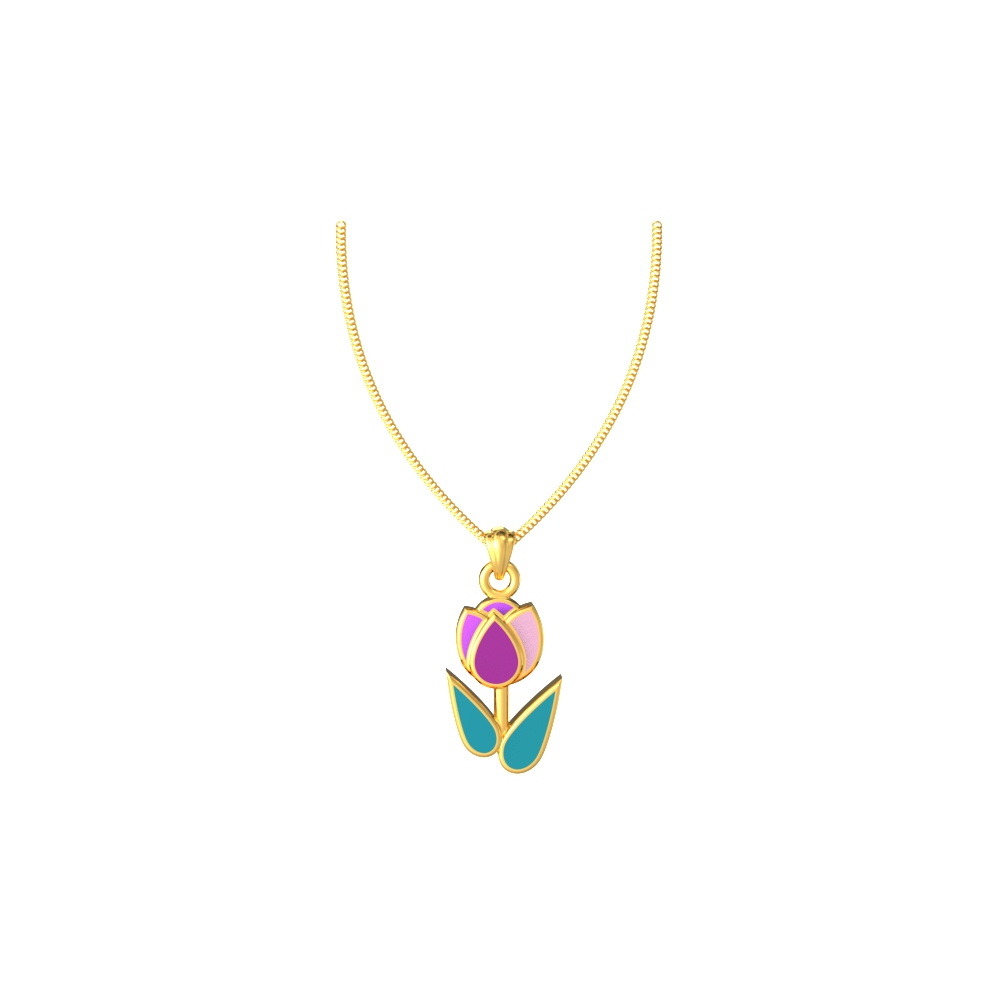 Radiant blossom flower design pendant