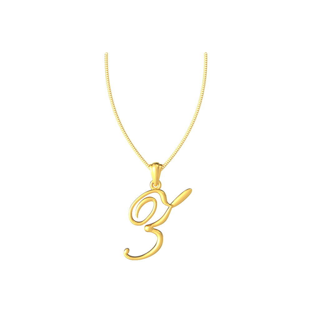 Zestful Gold Z Pendant