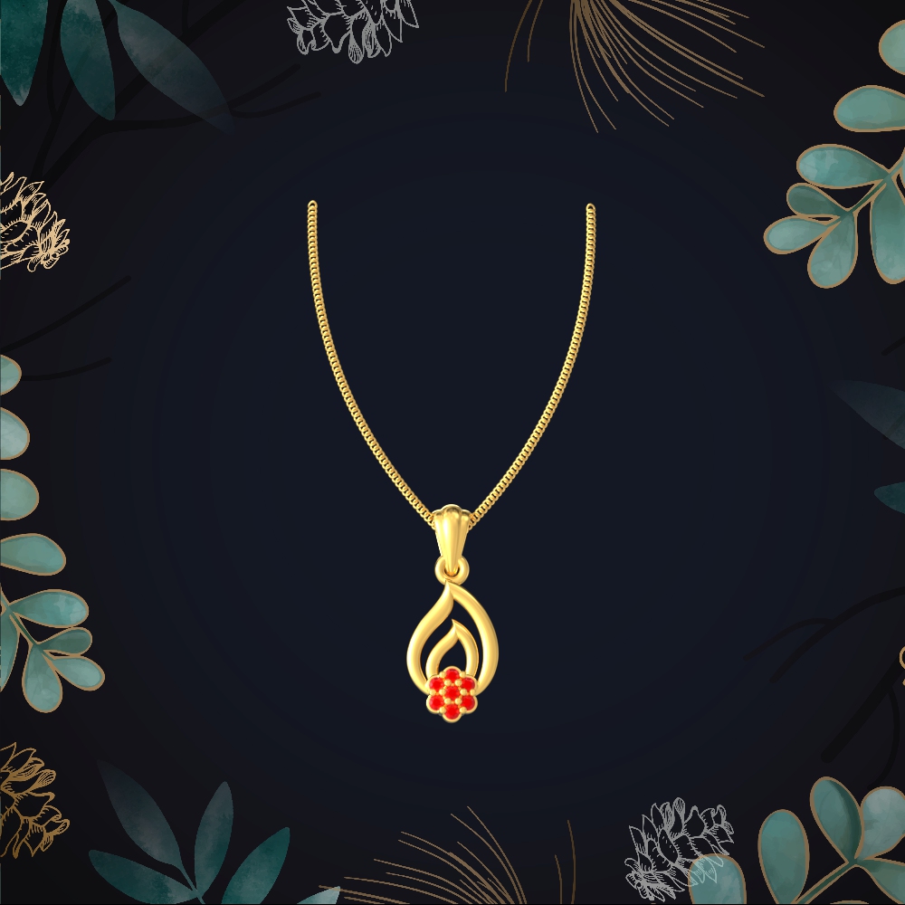 Artisan Gold Leaf Pendant